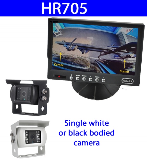 7 inch colour dash monitor system with CCD reversing camera